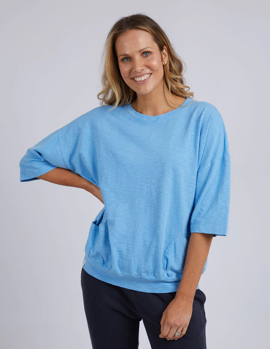 ELM MAZIE SWEAT AZURE BLUE