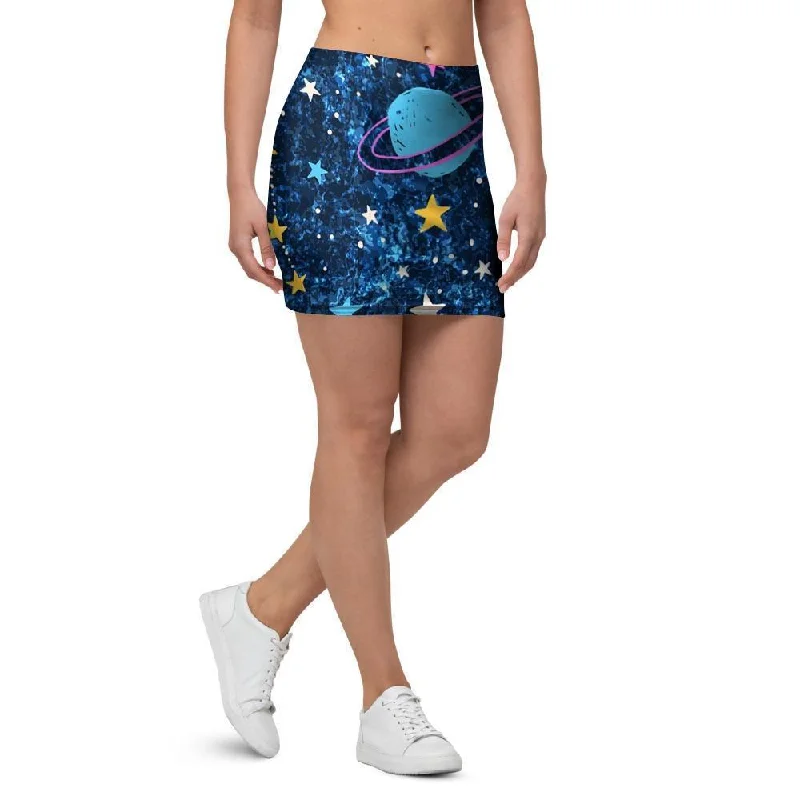 Constellation Star Galaxy Space Mini Skirt