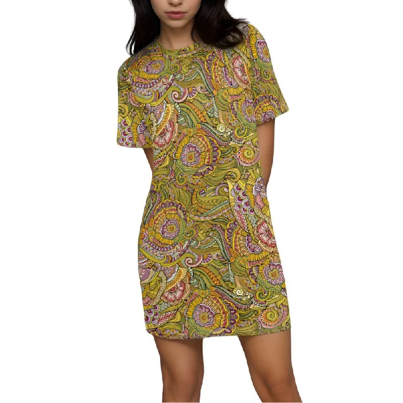 Wanda Short-Sleeve Tee Dress