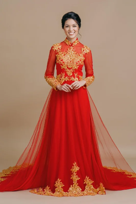 Amanda Bespoke Dress | Vietnamese Wedding Dress | Traditional Ao Dai