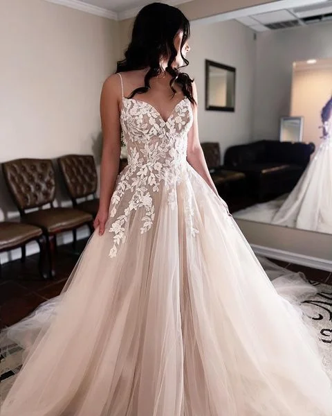 Tulle Beach Wedding Dress ,Dresses For Wedding,Dresses For Brides