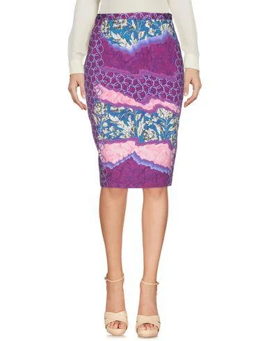 Peter Pilotto Women Knee length skirt Purple 12 UK