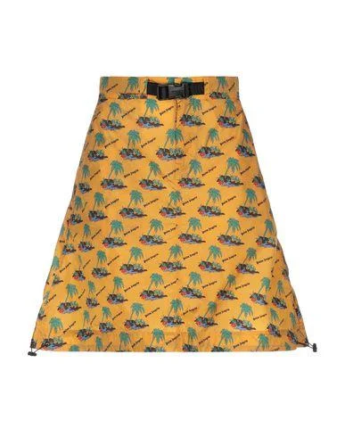 Palm Angels Women Knee length skirt Ochre XS INT