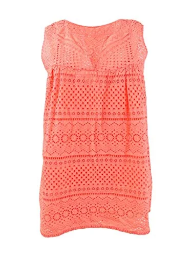 Cotton Eyelet Sleeveless Top Knitted unclassified dresses