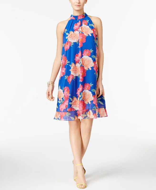 INC International Concepts Floral Print Trapeze Dress