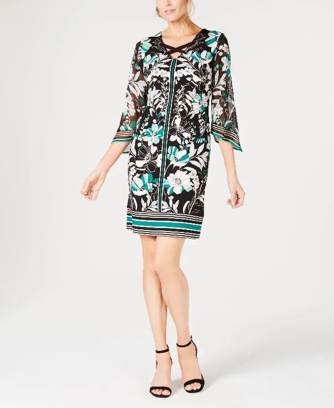 JM Collection Petite Printed Sheath Dress