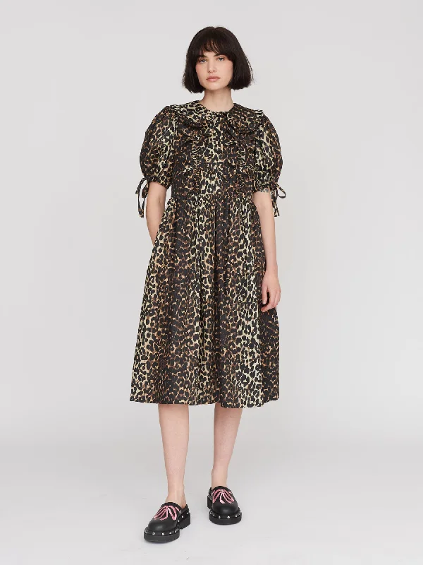 Leopard Smock Dress Polka dot unclassified dresses