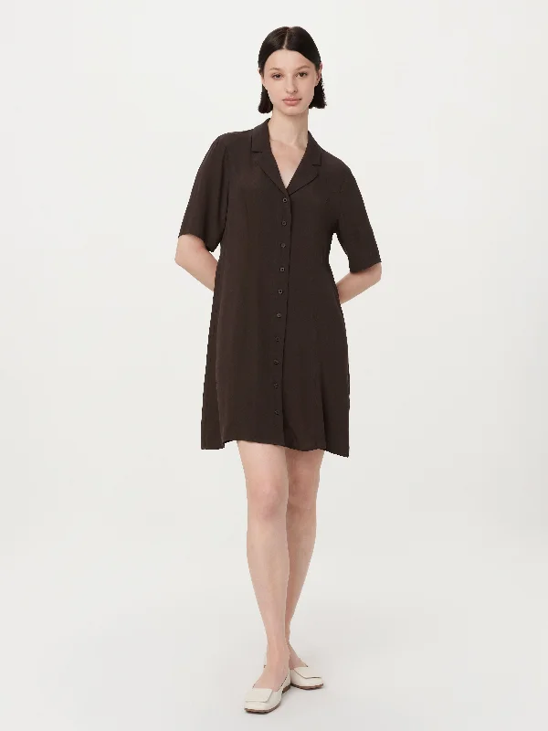 The Camp Collar Dress in Dark Chocolate Graduation unclassified dresses