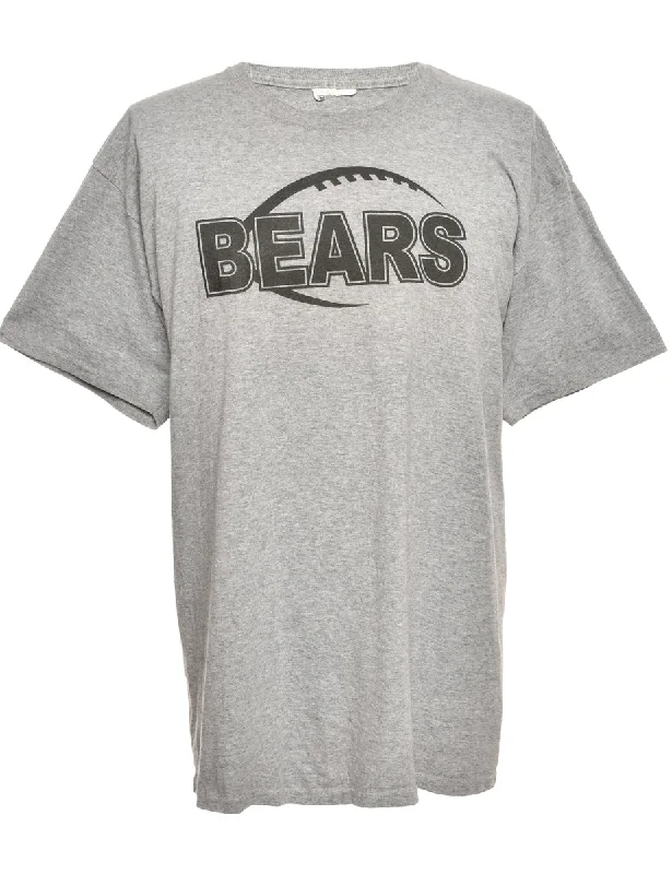 Bears Grey Printed T-shirt - M