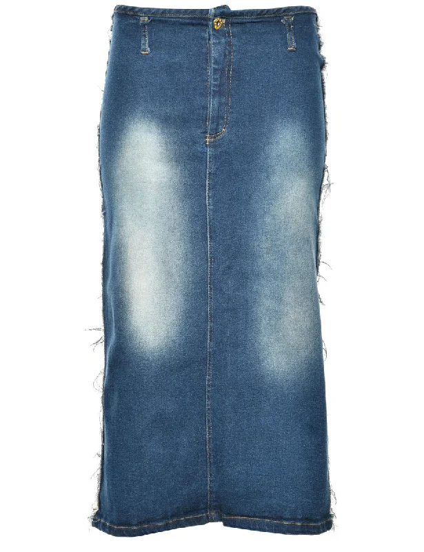 1990s Denim Skirt - M