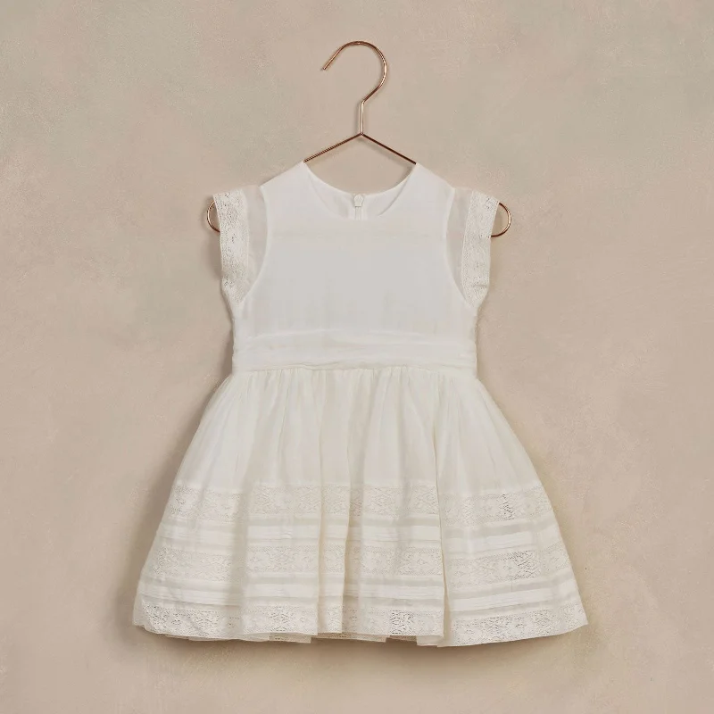 Dahlia Dress - White Cotton / Silk Blend - FINAL SALE Beach unclassified dresses