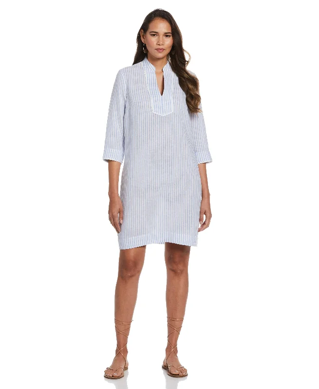 Split Neck Tunic Dress Office unclassified dresses