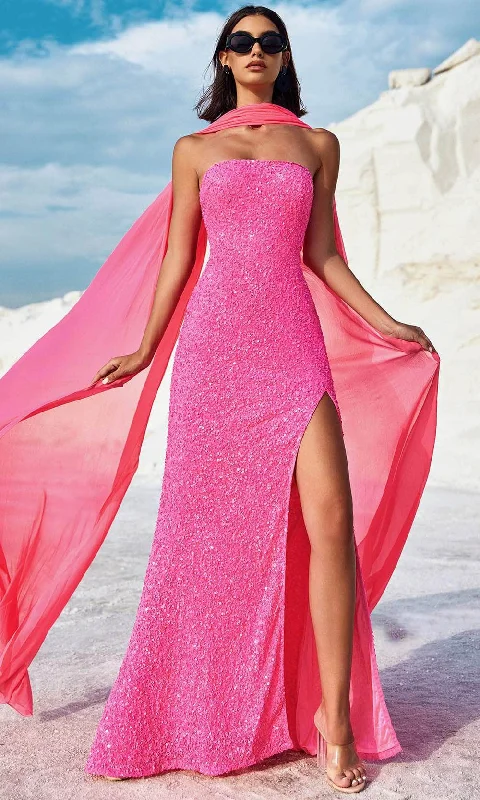 Blush by Alexia Designs 91048 - Strapless Fully Sequin Prom Gown