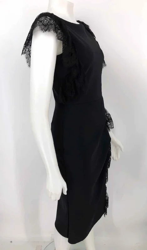 CHIARA BONI Black Lace Trim Sleeveless Size SMALL (S) Dress