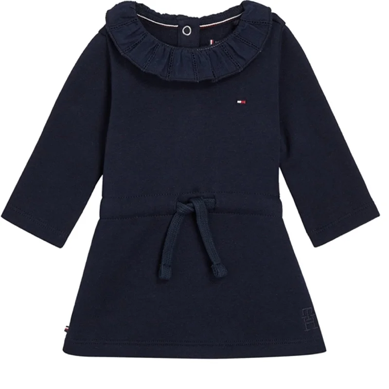 Tommy Hilfiger Baby Lace Collar Dress Desert Sky