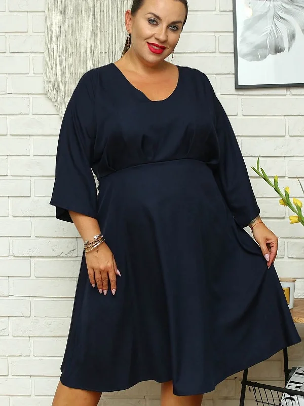 Plus size dress model 168960 Karko Plus Size Lace