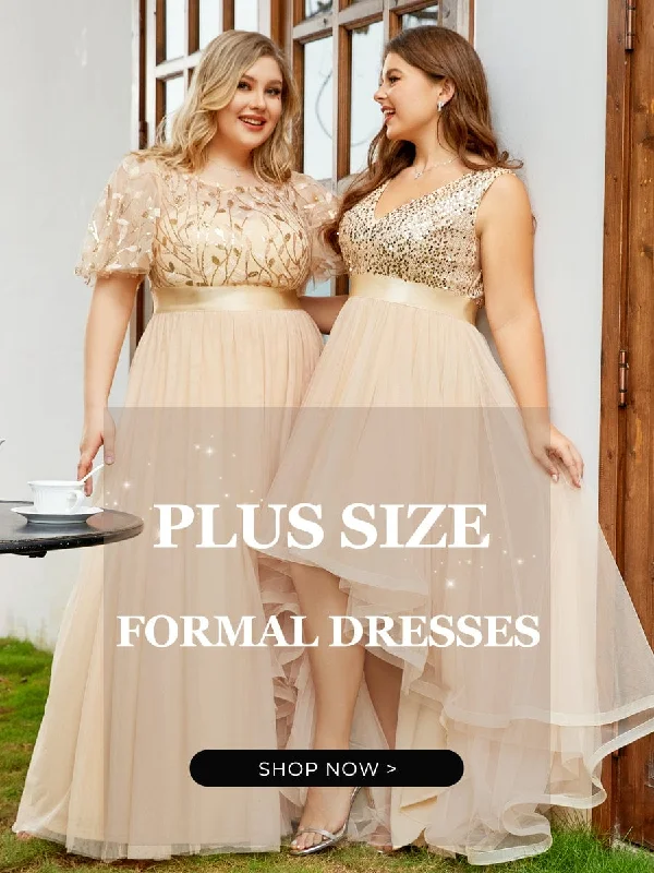 Plus Size Formal Dresses Elegant Plus Gown